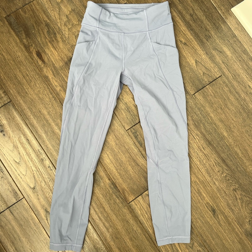 Purple Lululemon Size 4 Cropped Leggings